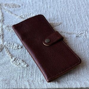Portland Leather Goods Slim Brown Leather Wallet